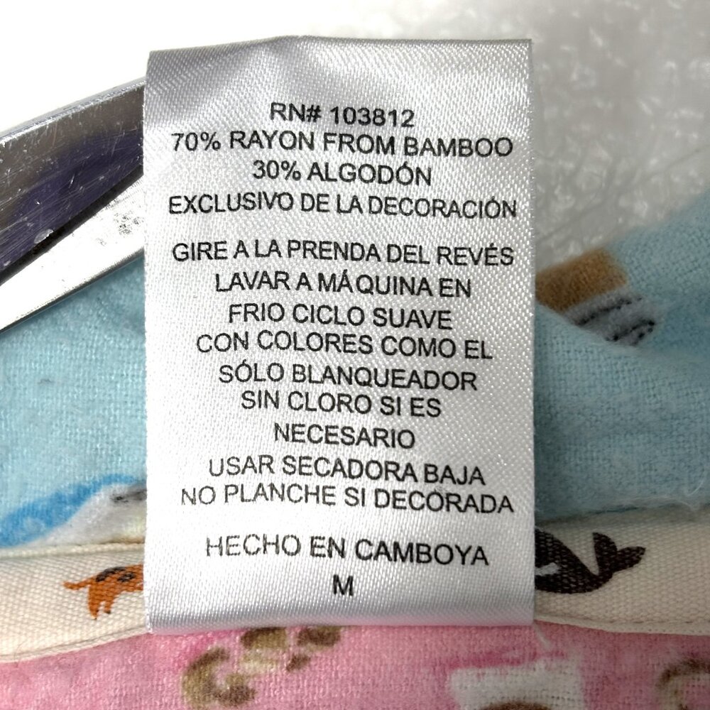 Munki Munki Bamboo Cotton 2-pc Pajama Set Coffee Donuts Size Medium - Picture 13 of 16